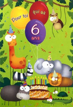 6 ANS - CARTE D'ANNIVERSAIRE - DE ROSEDALE